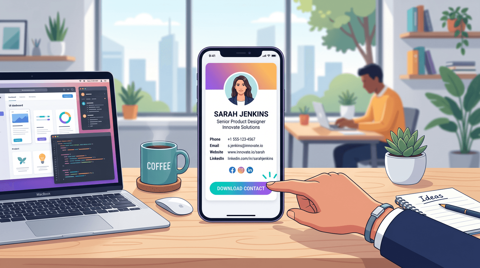How to Create a Free Digital Business Card With the Liinks vCard Generator