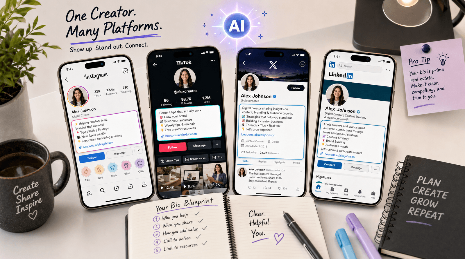 How to Write a Better Social Media Bio With the Free Liinks AI Bio Generator